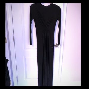 Forever 21 black long sleeve maxi dress
